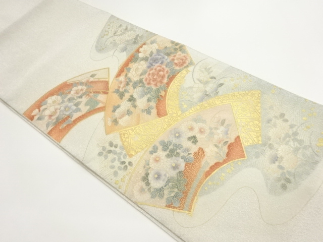 JAPANESE FUKURO OBI / WOVEN PEONY